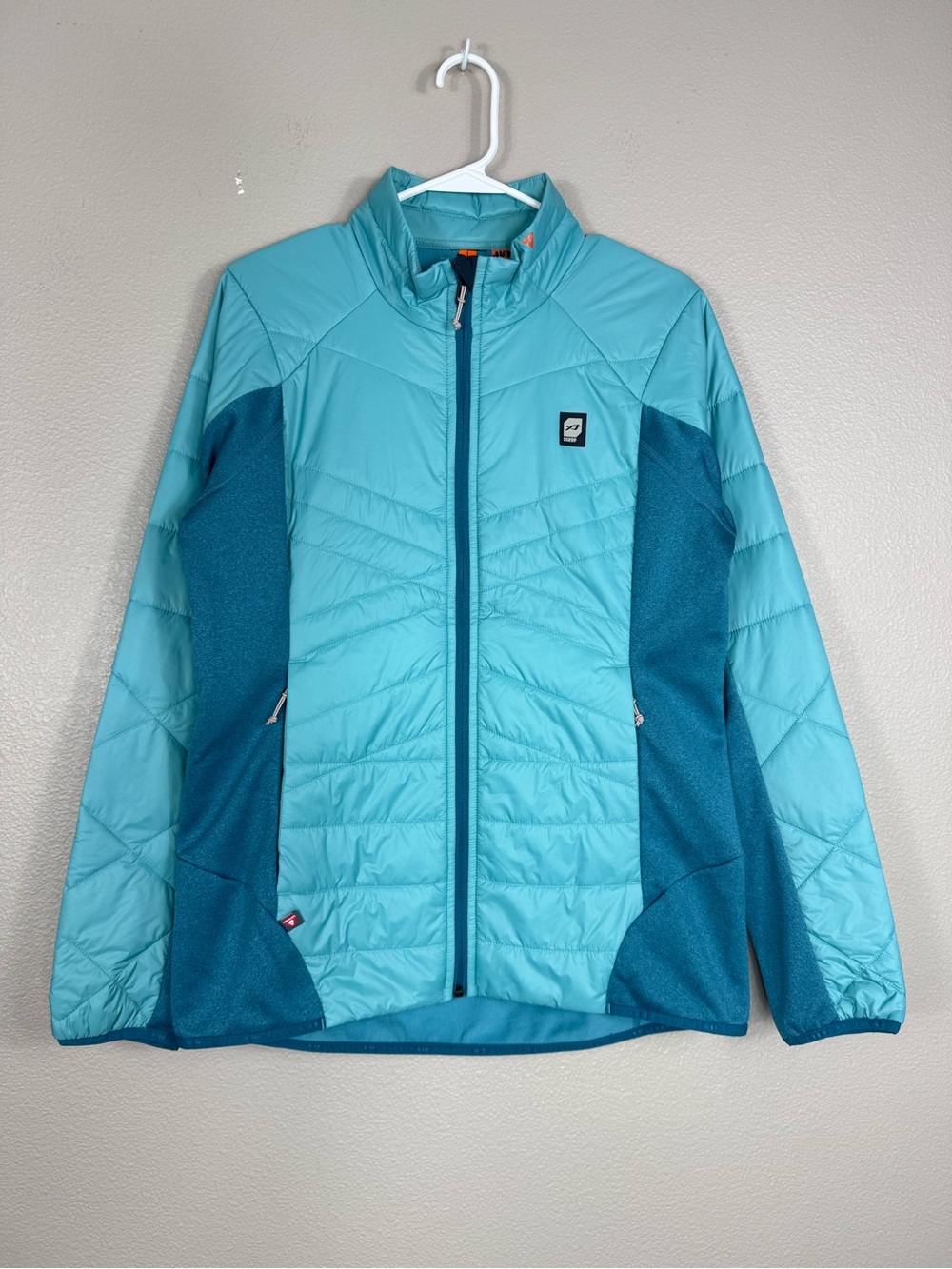 Orage blue full zip insulated jacket